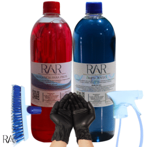 Combo Limpia Pisos Profesional – Limpia Juntas, Fragancia, Cepillo, Atomizador y Guantes